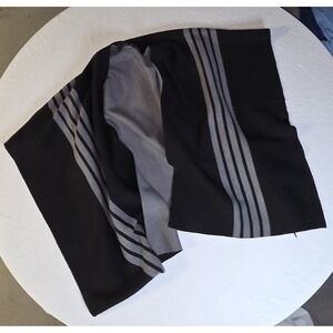 Ann Taylor Black With Gray Stripes Tunic Cardigan One Size